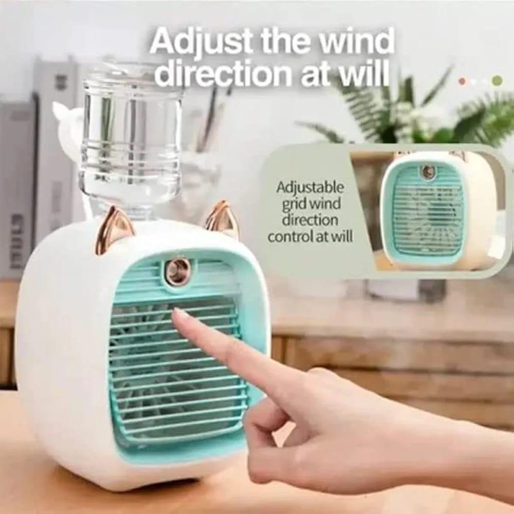 Cat Face liquid filling air conditioner desk fan