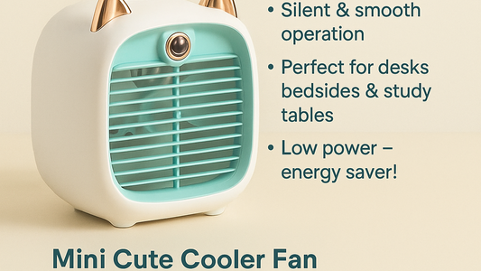 Cat Face liquid filling air conditioner desk fan