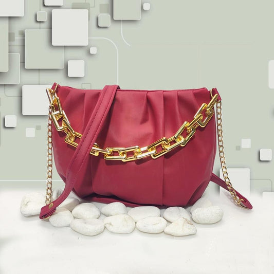 Women Plain Saddle Crossbody Bag